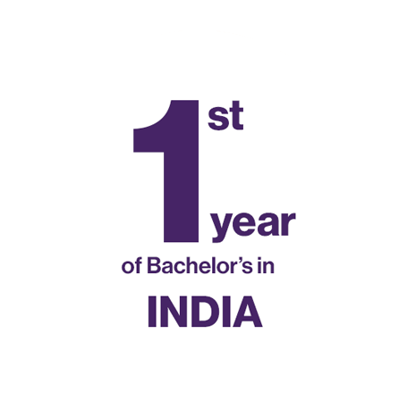 First year of Bachelors in India